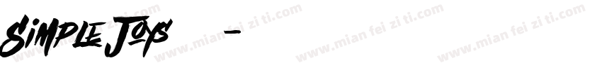Simple Joys 字体字体转换